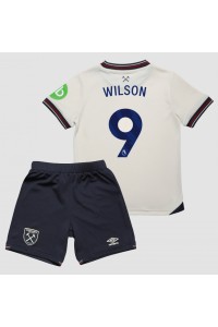 West Ham United Callum Wilson #9 Jalkapallovaatteet Lasten Vieraspeliasu 2025-26 Lyhythihainen (+ Lyhyet housut)